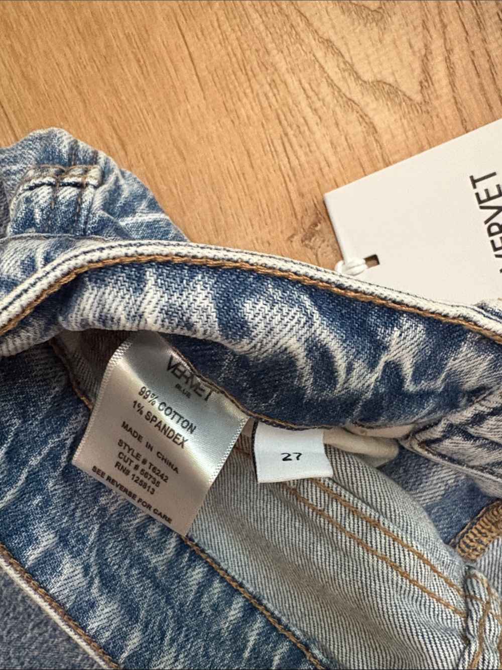Vervet Clare 90's Wide Leg Jean Size 27 - Picture 7 of 7